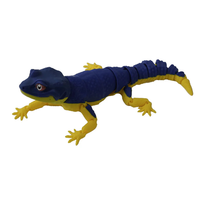 3D Station 3D Printed Lizard - Blue & Yellow - مجسم ثلاثي الأبعاد